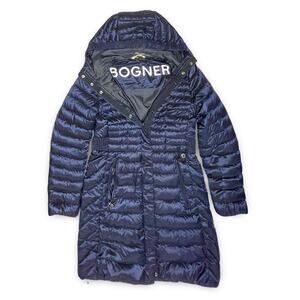 Bogner Lynn Navy Down Ski Jacket Women’s XS Hooded